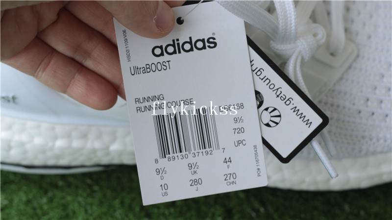 Adidas Ultra Boost UB 4.0 Pure White Real Boost